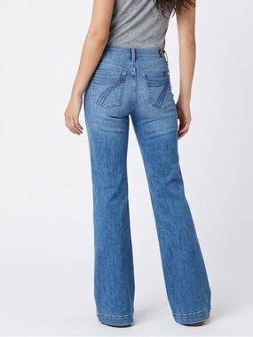 7 For All Mankind Women's Dojo Wide Leg Trouser Jeans Size 31